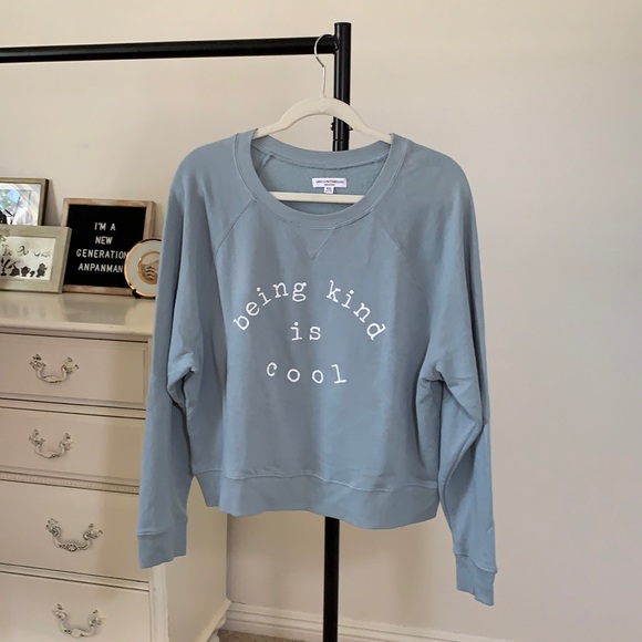 Tops - Teal Crewneck / Kindness Sweater